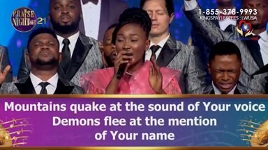 NO GOD GREATER THAN YOU BY MICHAELA AND LOVEWORLD SINGERS – PRAISE NIGHT 21